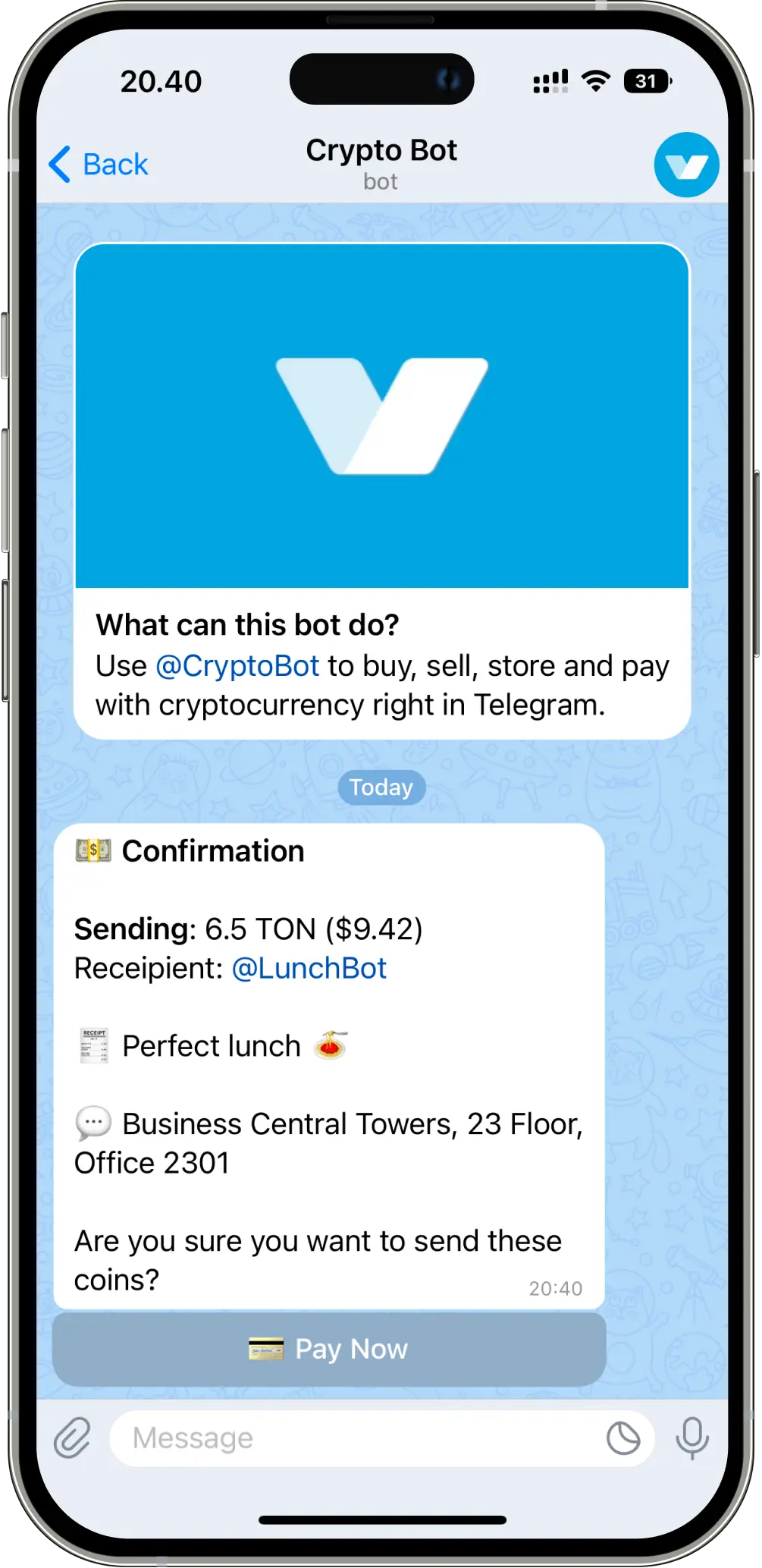 Telegram Crypto Bot